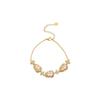 Minimalist Zircon Gourd Bracelet & Necklace Set - Elegant Women's Clavicle Chain Jewelry