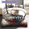 The Witcher Poster  Bedding Quilt Set Quilt Cover Pillowcase Home Decoration Birthday Gift (1 * Duvet Cover + 2 * Pillowcase, Without Core)