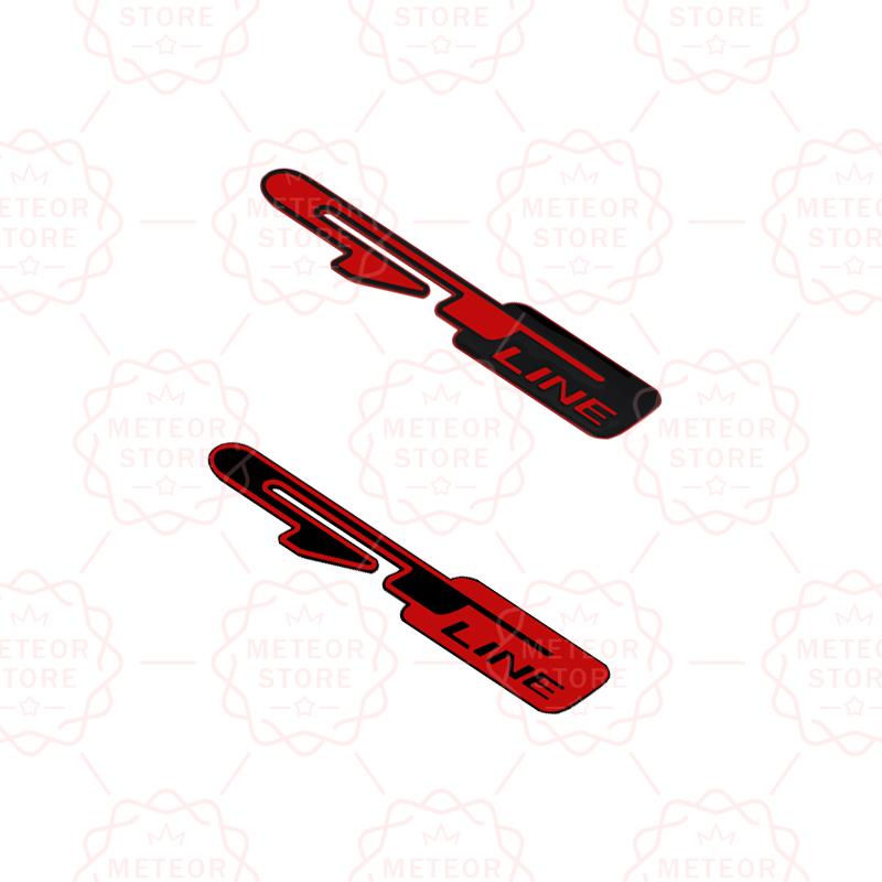 RAWN4 Car Nameplate GT Line Metal Badge Interior Steering Wheel Sticker Emblem For Kia Sorento Sportage Stinger Rio K5 K9 K7 K8 K3 K2