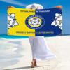 Leeds United Print Beach Towel, Large Soft Quick Dry Towel for Beach Camping Swimming
