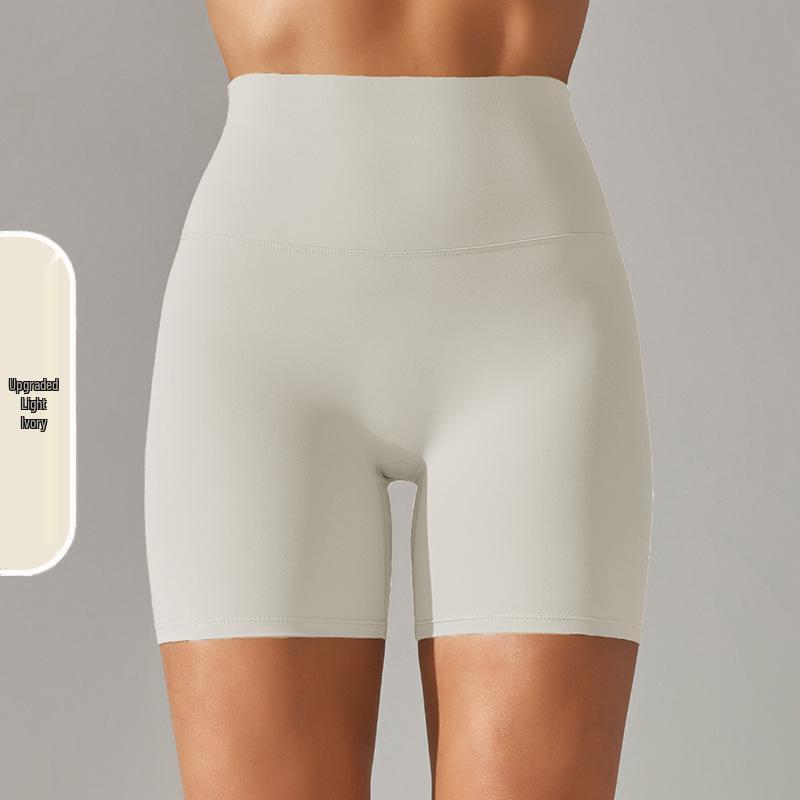 High-Waisted Seamless Yoga Shorts for Women - No Visible Lines, European & American Style, Perfect for Running and Fitness