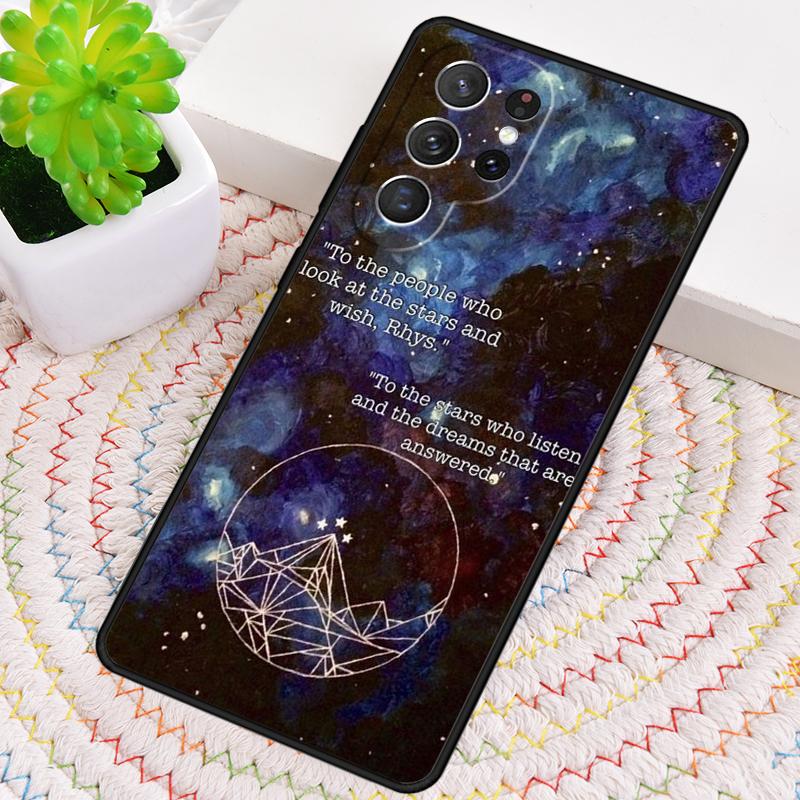 A Court of Mist and Fury Sarah J Maas Phone Case for Samsung Galaxy note 10 pro S26 Ultra S23 S24 FE S25 S21 S22 PLUS Cove