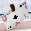 Ace of Spade Microfiber Beach Towel Absorbent Quick Dry Soft Yoga Swimming Resort Mountain Climbing Towel
