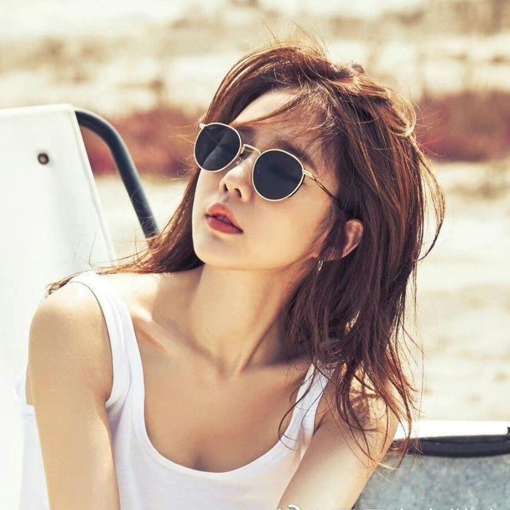 UV Protection Ins Sunglasses Trend Vintage Eyewear Cool Round Frame Sunglasses  Outdoor