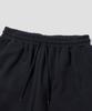 AGOD Side Pleat Curved Sweatpants [Black]