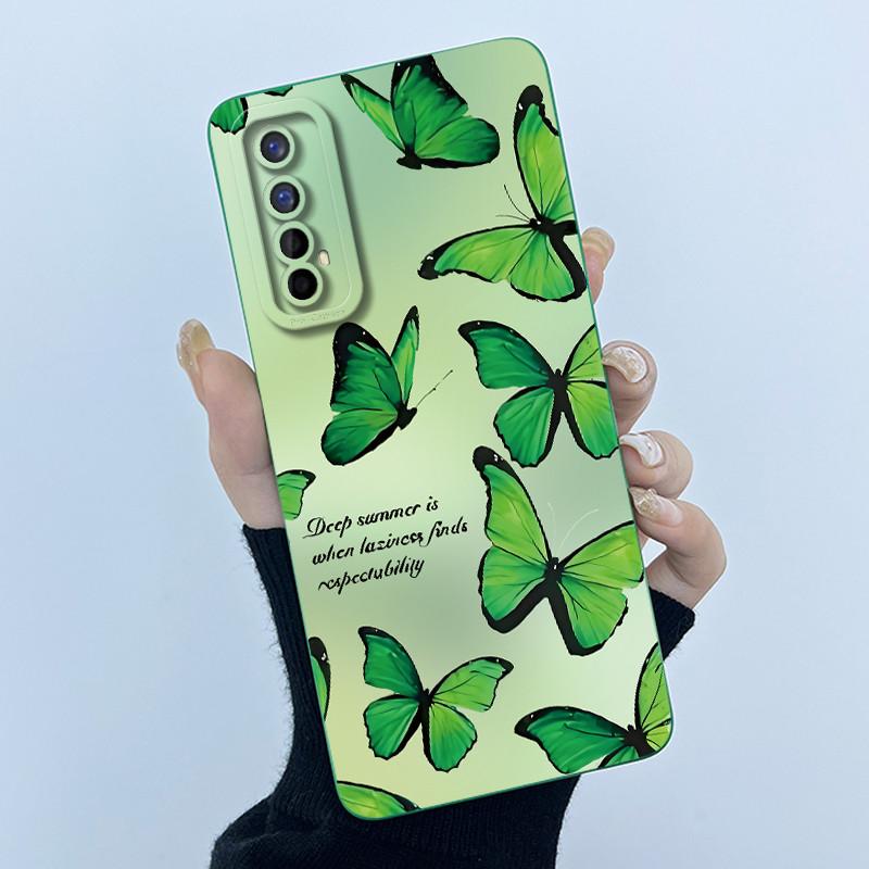 For Realme 7 Phone Case Fashion Simplicity Soft Liquid Silicone Shell Back Cover For Realme 7 Pro RMX2170 Realme7 RMX2151 Fundas