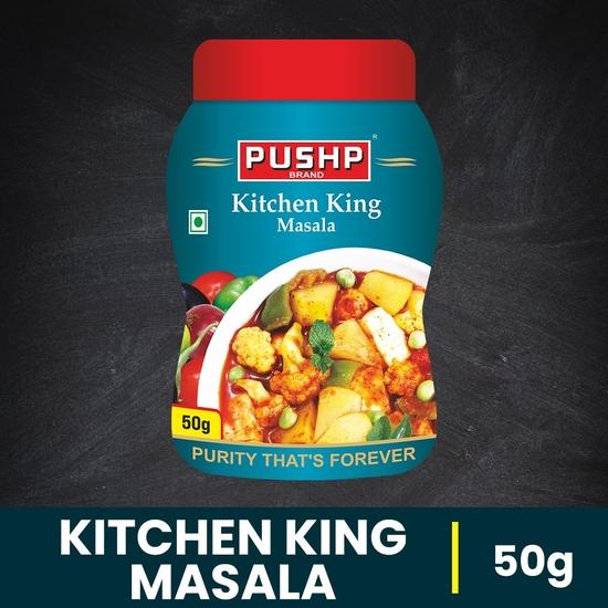Pushp Brand Kitchen King Masala Jar 50gm (Pack of 1)