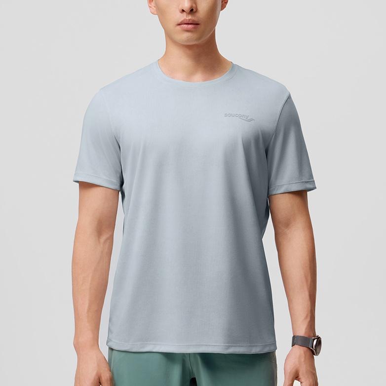 Saucony T Shirt Men's Light Gray Green SC2249076B-PR97
