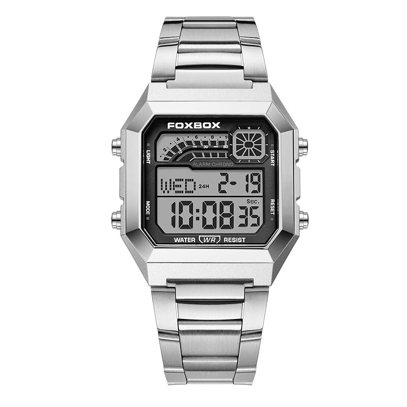 FOXBOX Classic Men's Digital Watches Luxury Sport Watches Men Military Clock LED Sport Wristwatch Multifunctional Wristwatch