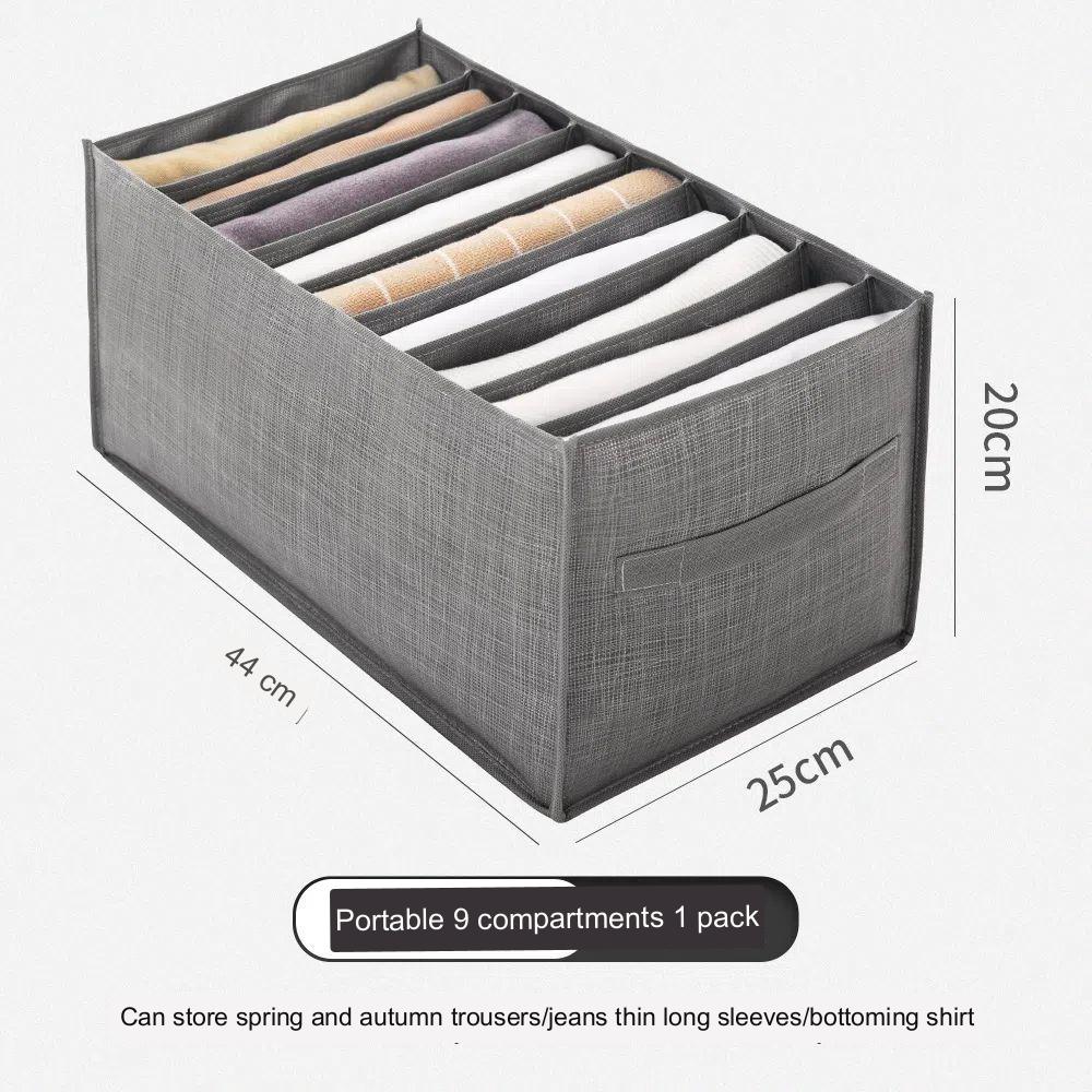 

Брюки Для хранения одежды Коробка из нетканого материала Джинсы Леггинсы Отдельная сумка для отделки Корзина-разделитель для одежды Сумка-разделитель для домашнего гардероба Сумка для хранения C