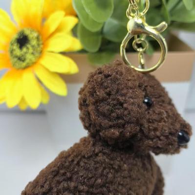 Uroczy breloczek piesek Teddy, pluszowy wisiorek - Uroczy brelok do torebki szczeniaczek, akcesorium do plecaka, prezent.