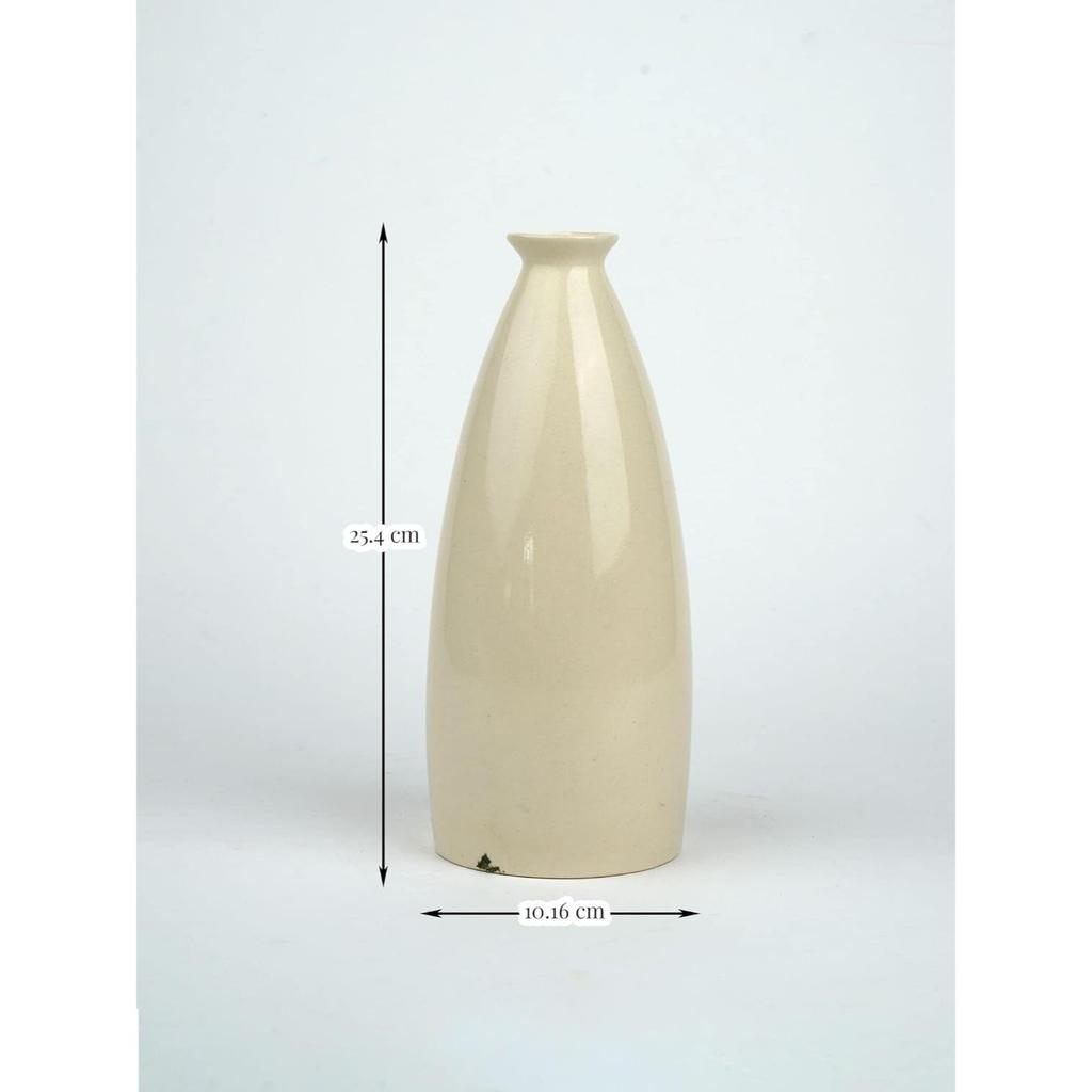 Ceramiczny Wazonik Aero w Kształcie Butelki do Salonu i Domu Dekoracyjny Bez Suszonych Traw Pampasowych