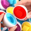 Matching Eggs Children Montessori Sensory Baby Toys Simulation Eggs Chicken Colors Shapes Sorter Learning Educational Toy TMZ