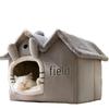 Yunxiaoshi Double-Top Pet House for Cats & Small Dogs