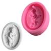 Car Pendant Molds Angel Listing Moulds Resin Craft Mold Clay Tablet Molds Angel Shape Silicone Material for DIY Making