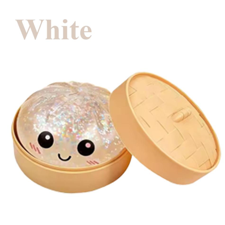 New Glitter Dumpling Squishy Box Dumplings Squishy Anxiety Relief Fidget Soft Squeeze Decompression Dough