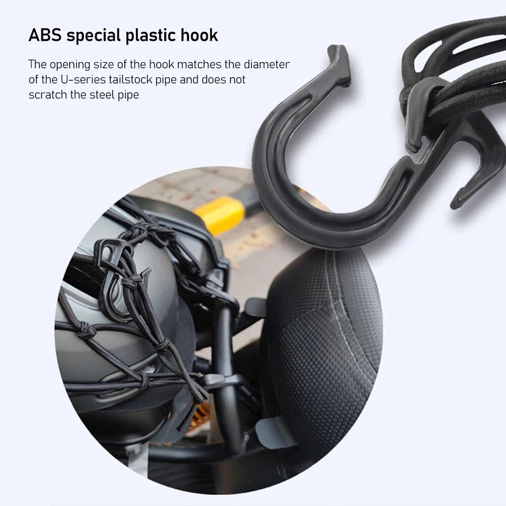 Plasa pentru bagaje pentru motociclete Bicicletă 6 cârlige Susține apăsat Rezervorul de combustibil Plasă pentru bagaje Web Bungee Negru Motocicletă Bicicletă 6 cârlige Tank Car Styling