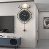 Modern Wall Clock Living Room Fashion Wall Watch Restaurant Decoration Silence Swing Clock Light Luxury Decorative Accessories