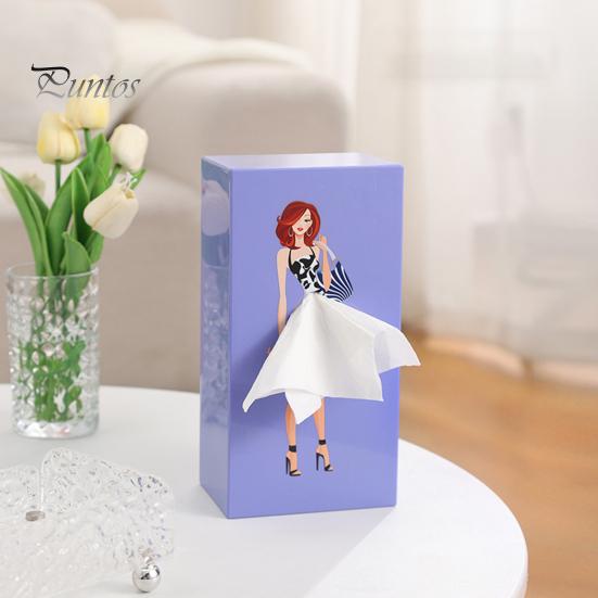 Face Towel Container Storage Box Large Capacity Dustproof Desktop/Wall-Mounted Tissue Storage Bin Paper Dispenser Decoration