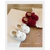 Girls' Rabbit Ear Plush Shoes, New Winter Solid Color Princess Cotton Shoes for Small, Medium, and Large Children, Warm Shoes