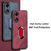 For Xiaomi 14T Pro Sheepskin Leather Magnetic Ring Stand Case For Mi 15 Ultra 13T Soft Silicon Lens Protection Shockproof Cover