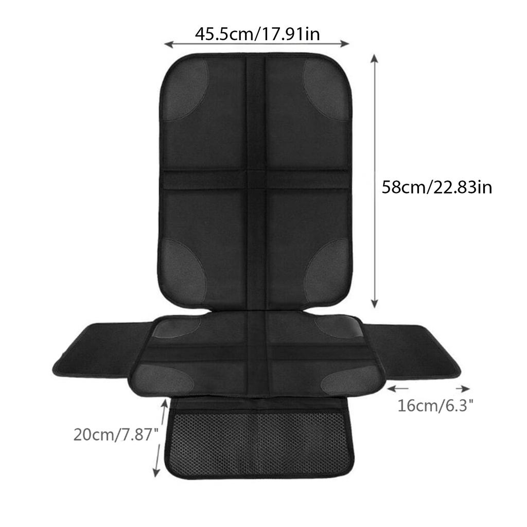 Car Seat Protector with Thickest Padding Oxford-Cloth Child Baby Seat Protector with Storage Pockets Non-Slip Pets Cover