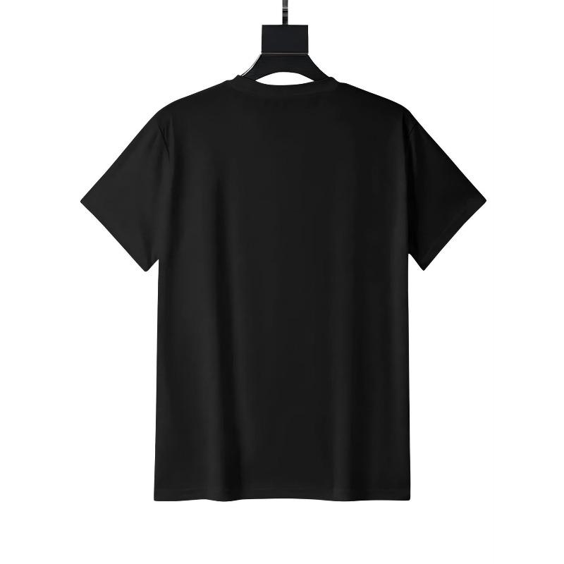 Men'S Cotton T-Shirt with Black Glossy Edgy Gothic Rabbit & Skull Print - Round Neck Casual Wear for All Seasons, Machine Washable Soft Breathable