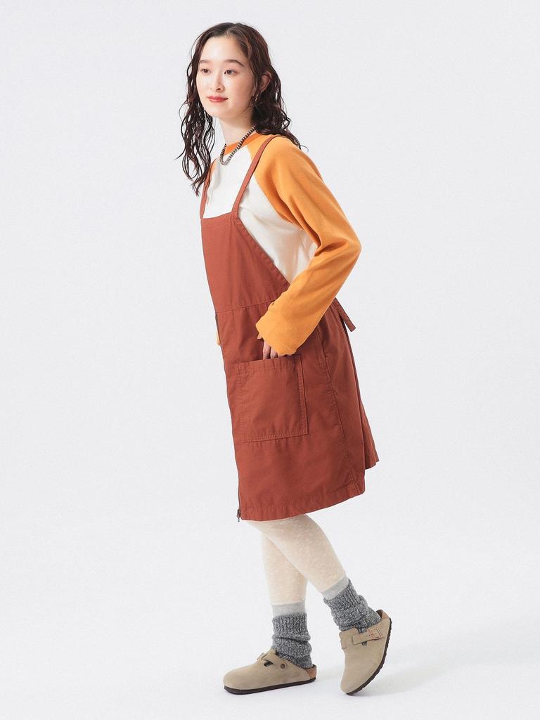 Beams Boy Women's Work Apron Dress, Camel, One Size