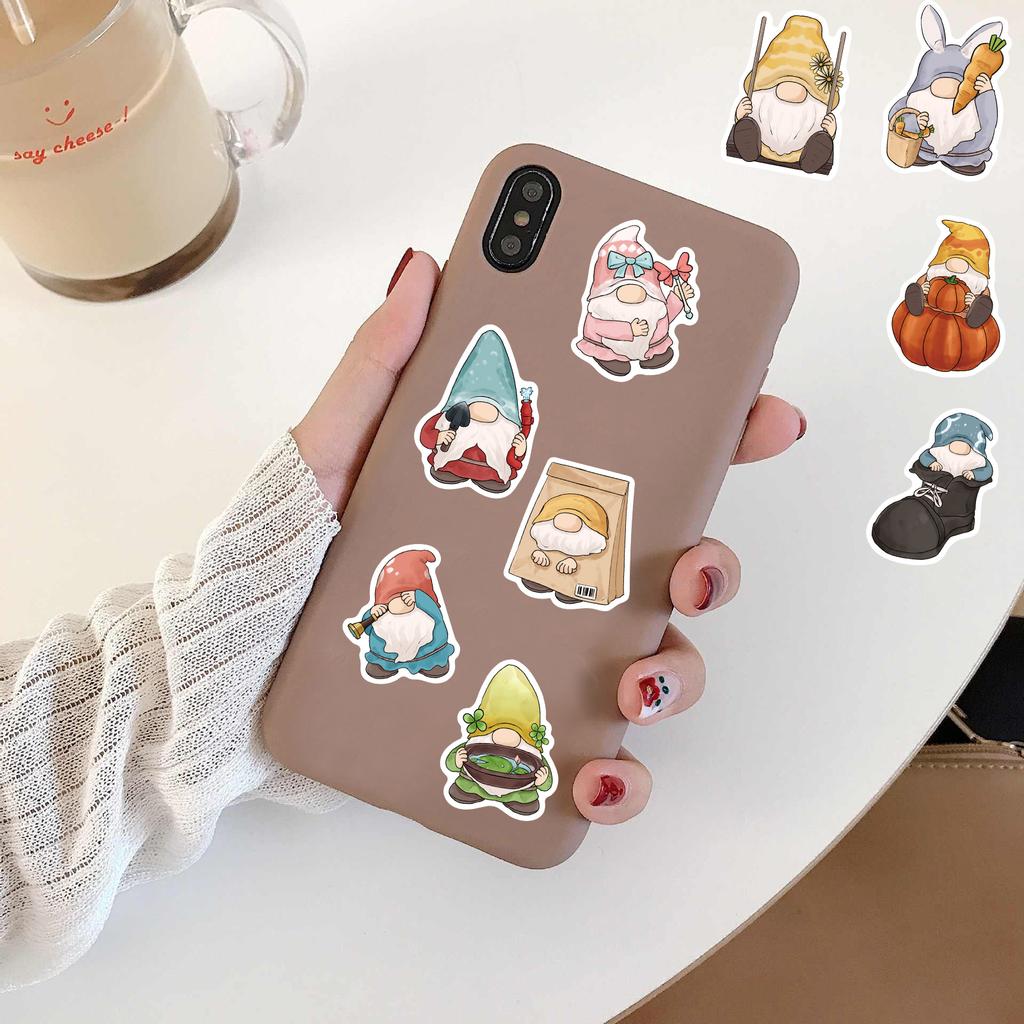50PCS Cartoon Dwarf Stickers Nostalgia Coffee Skateboard Y2k Fashion Graffiti Laptop Luggage Waterproof Cartoon Graffiti Sticker