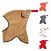 Autumn and Winter Children's Super Cute Cock Hat Warm Thickened Velvet Ear Hat Baby Hat Scarf Integrated Hat