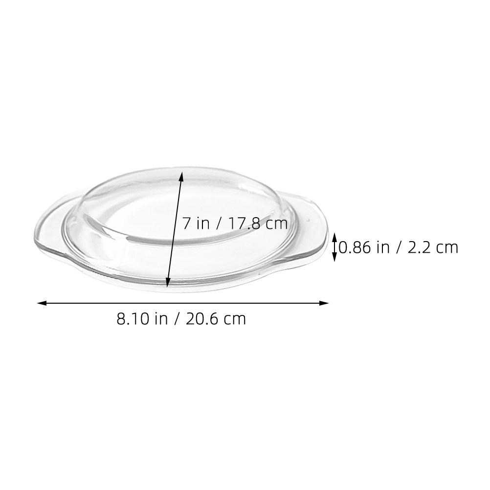 Reusable Microwave Splatter Cover Glass Lid for Food Heating Microwave Oven Dish Protector Clear Heat Concentrating Plate Cover