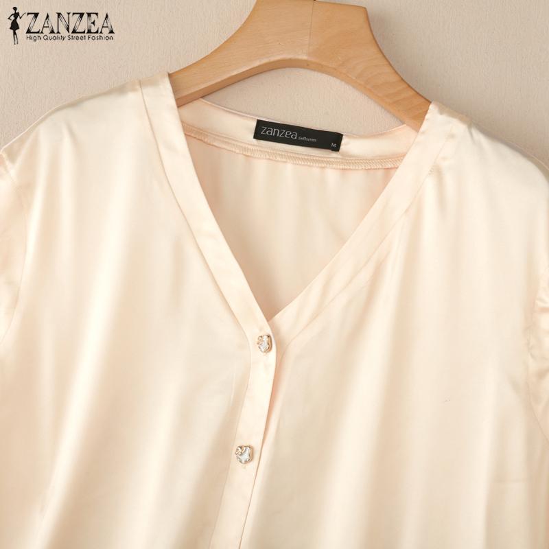 ZANZEA Women Summer V-Neck Sleeveless Loose Casual Tank Tops