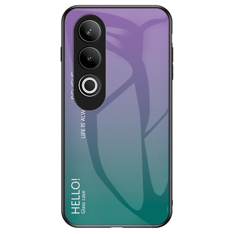 

For OnePlus Nord CE4 5G Case Tempered Glass Gradient Color Phone Cover Gradient Purple