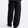 Zara Solid Color Wrinkle Comfortable Loose Casual Pants Men bottoms Black 2668400-800