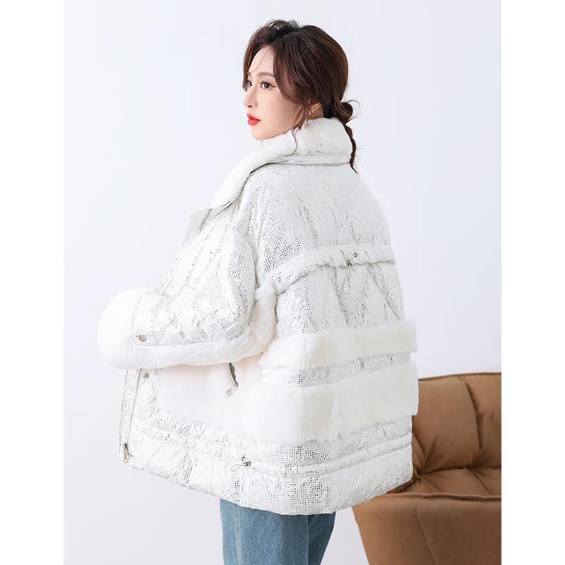 KAISER Rex Rabbit Fur Collar Puffer Down Jacket