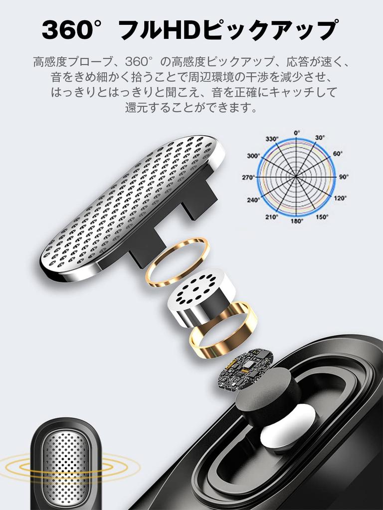 [Super Sale Clearance Sale] ALITOR Wireless Microphone for iPhone, Dedicated Microphone, Plug & Play, No App Required, External Microphone, Stereo