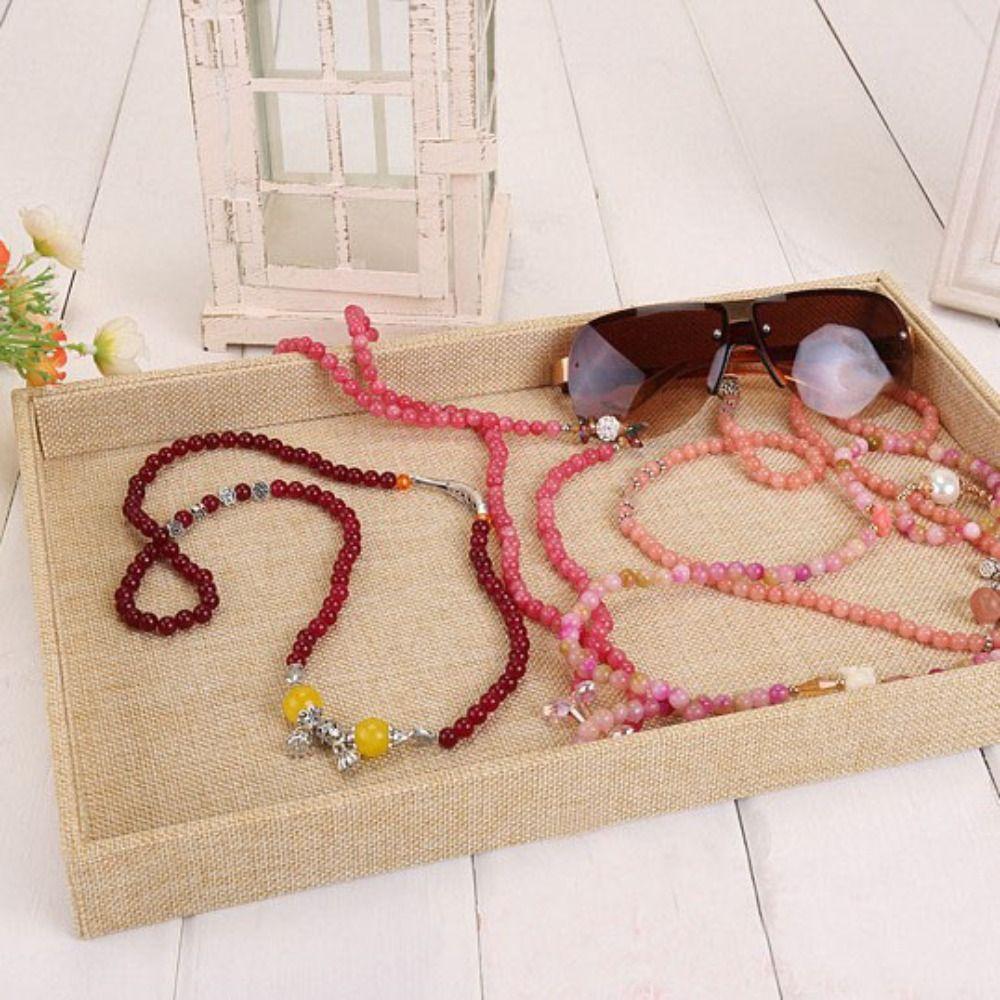 Necklaces Jewelry Storage Box Large Capacity Rings Earrings Plate Jewelry Seller