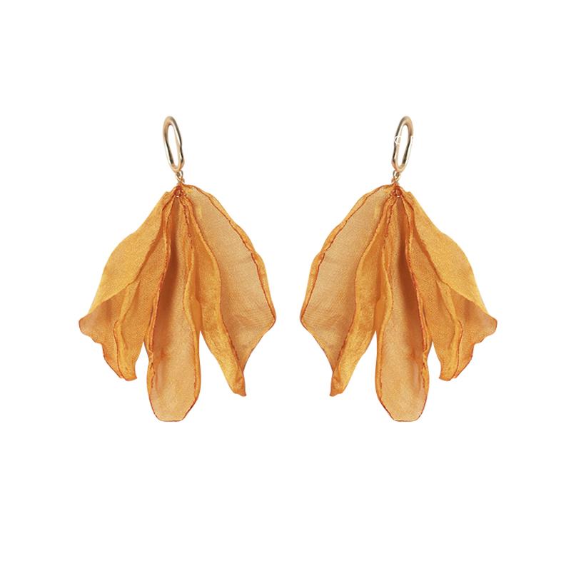 

DIMANAF 2023 Серьги Four Seasons Ретро Аксессуар Длинный лист в этническом стиле Простые аксессуары Серьги 410