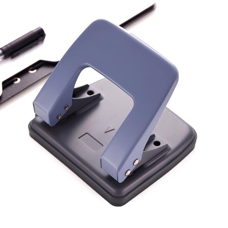 Zwei-Loch-Locher Tragbares Lochwerkzeug Müheloses Lochen 20 Blatt Kapazität für Scrapbooking Fotoalbum