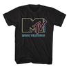 MTV Neon Logo Black Tall T-shirt