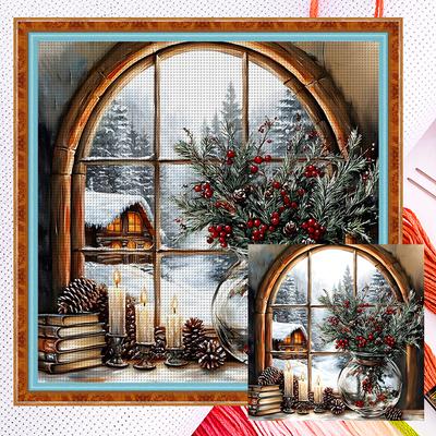 Full Embroidery Eco-cotton Thread 11CT Counted Landscape Cross Stitch Kit
