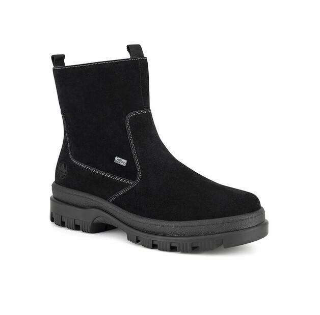 Rieker X8250-00 Black Ankle Boots