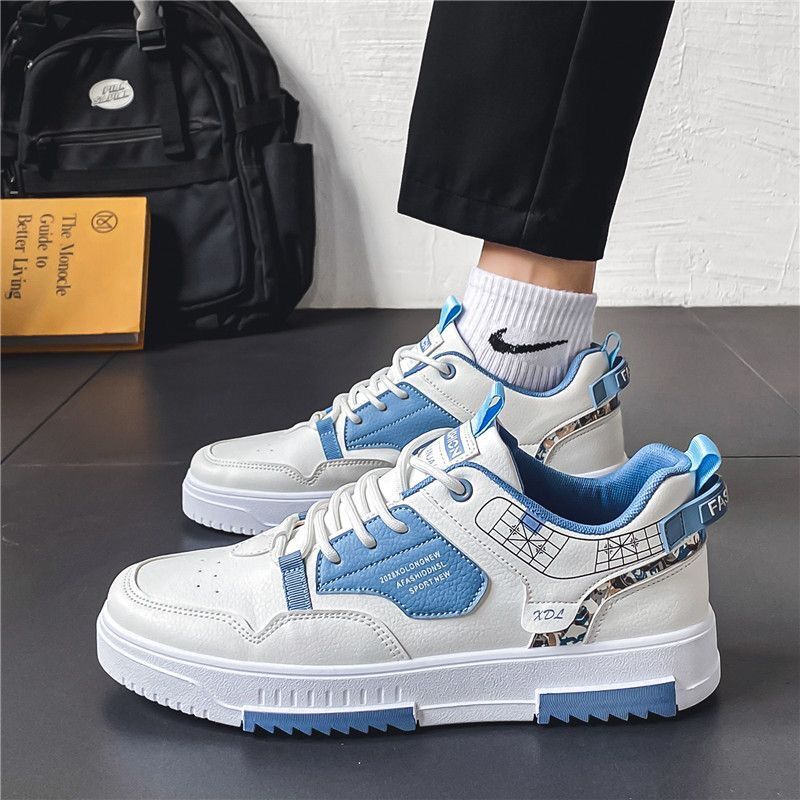 fashion Concise Men Casual Platform Sneakes LaceUp Trainers Student Sneakes 2024 Mens Vulcanized Shoes Tennis Sneakers Zapatillas Hombre