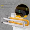 Foldable Stainless Steel Safety Grab Bar for Accessible Bathrooms