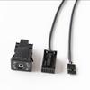Car AUX Audio Adapter AUX Socket Power Cord For For Opel for CD30 CDC40 CD70 DVD90 12V Aux Audio Cable Socket Interface Adapter