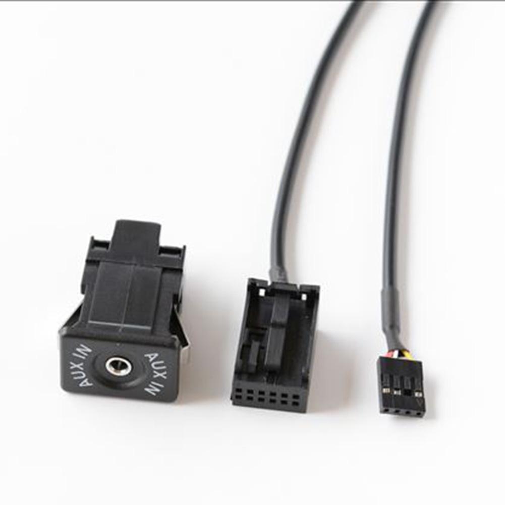 Car AUX Audio Adapter AUX Socket Power Cord For For Opel for CD30 CDC40 CD70 DVD90 12V Aux Audio Cable Socket Interface Adapter