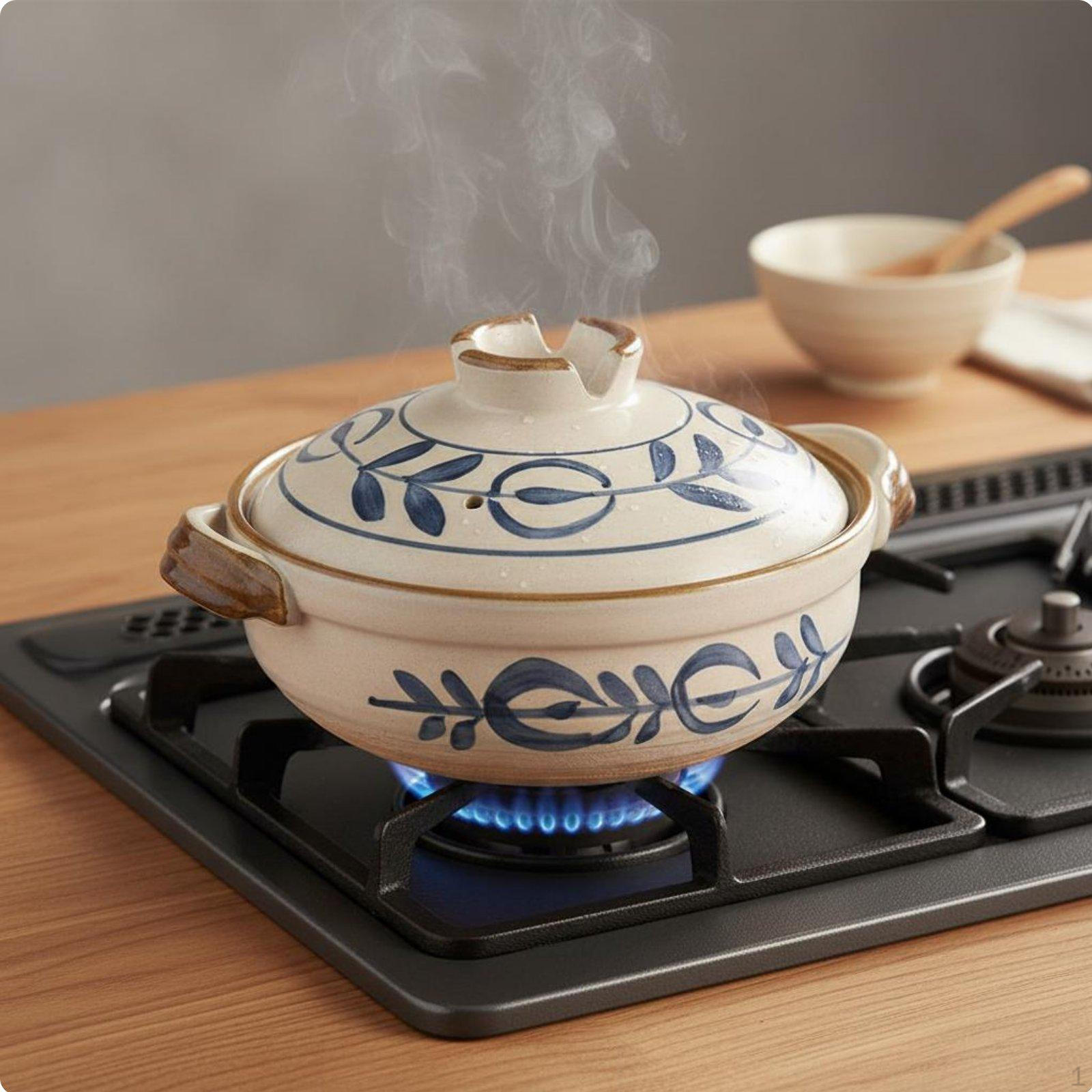 Japanese Design Clay Pot High Temperature Resistant Donabe Heat Retention Stockpot