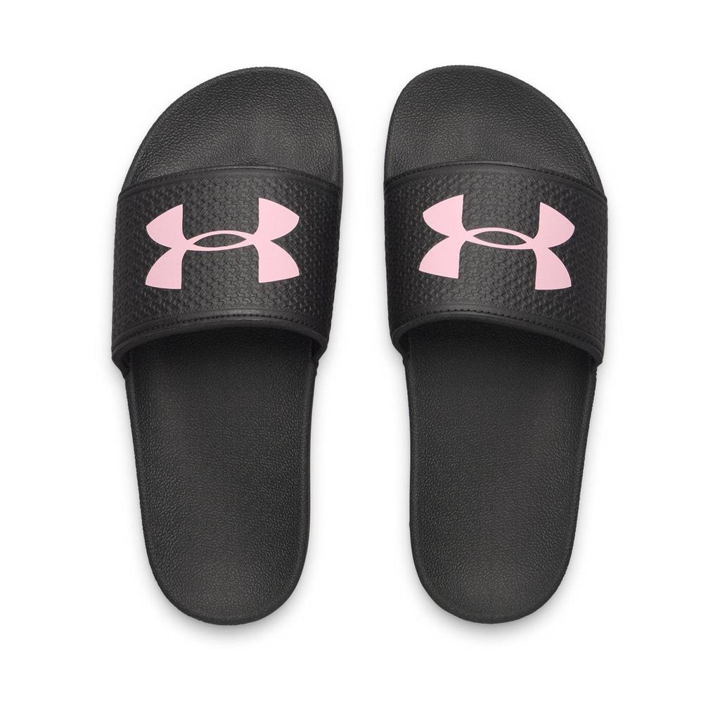 Under Armour Women's UA ARMR Slide Black White Slides 6007532-003
