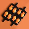 1Set Dollhouse Mini Taiyaki Mold Baking Pan Miniature Items Braised Snapper Mould Food Doll House Kitchen Accessories Toys