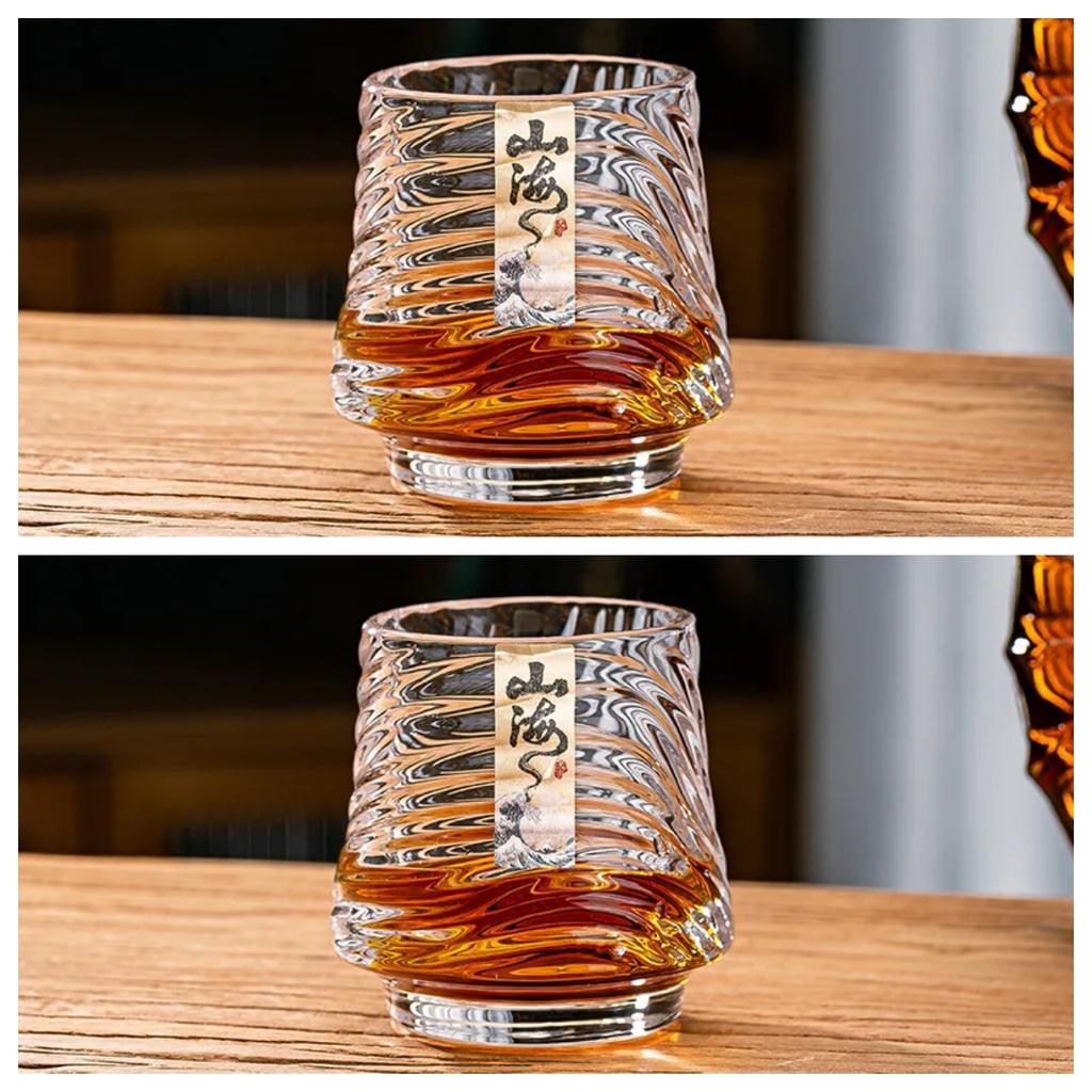 Glass Whiskey Cup Set Shanhai Cup Household foreign wine glasses High-end high-value KTV bar beer cups